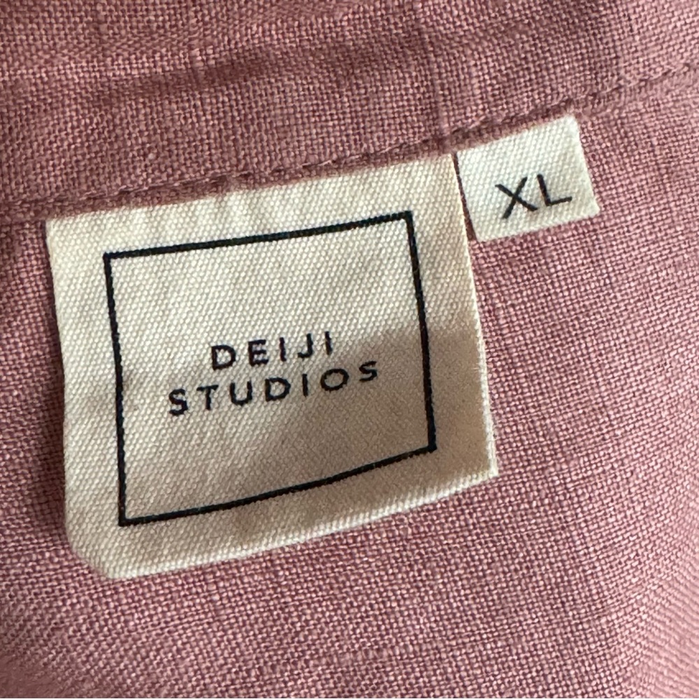 SOLD - THE 04 SET Deiji Studios Smoke Pink XL 100% linen - Picture 4 of 16